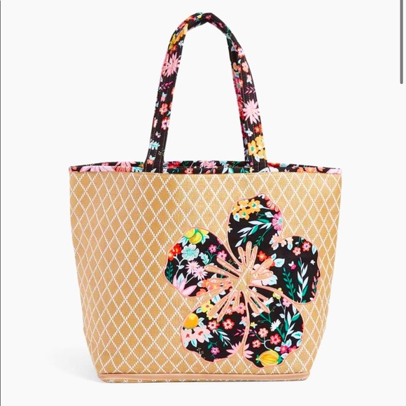 Vera Bradley Handbags - NWT! Vera Bradley Beach Tote Tangerine Twist